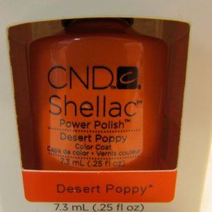 CND Shellac Brand Color Coat “Desert Poppy” .25 oz
